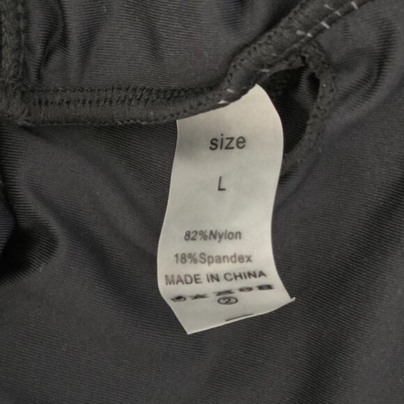 NWOT | Black One Piece Open Front Plunge Monokini Swimsuit Back Cut Out | Large - Picture 5 of 6